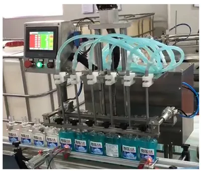 Delta Servo Control Plastic Bottle Six - Head Water Filling Machine