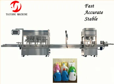 Energy-Saving Plastic Bottle High Speed Four-Head Shower Gel Filling Machine